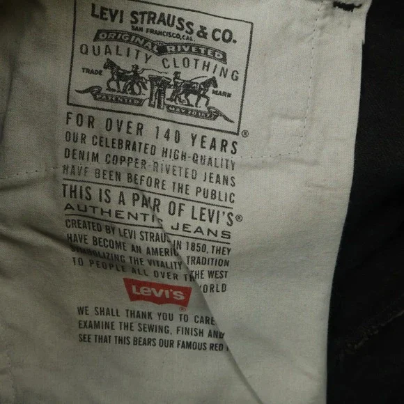 vintage Levi's 550 jeans‎ mens 36X32.5 Relaxed Fit Tapered Leg usa 80s deadstock